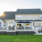 Backyard view of transformed deck in Swedesboro, NJ