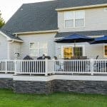 Backyard view of transformed deck in Swedesboro, NJ