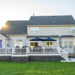 Backyard view of transformed deck in Swedesboro, NJ