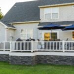 Backyard view of transformed deck in Swedesboro, NJ