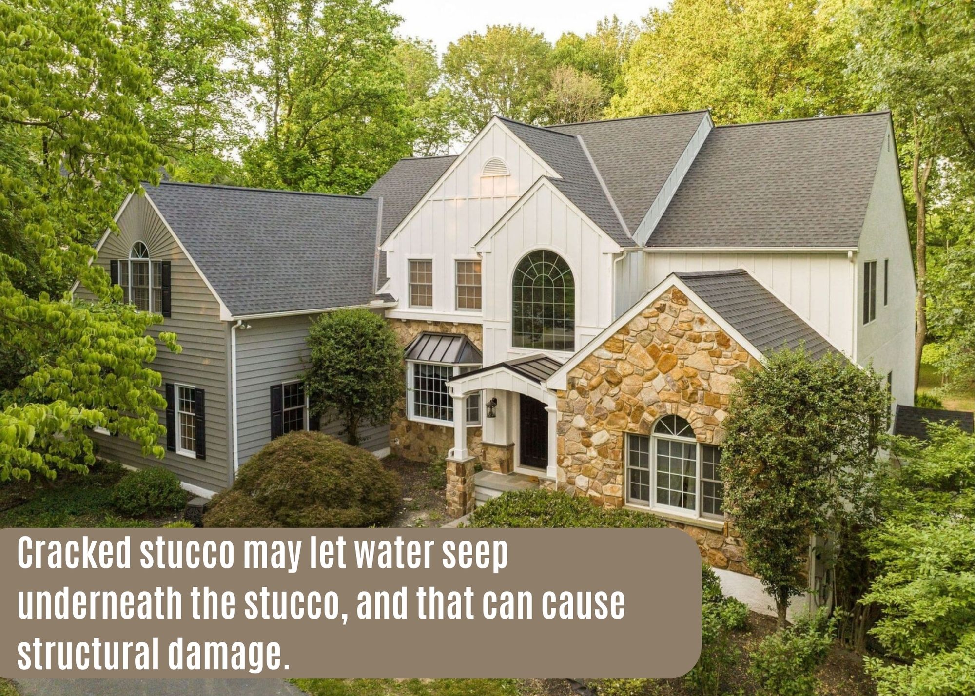 cracked stucco