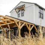 Board and Batten Siding with Custom Timber Patio in Fort Washington PA 11