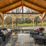 Board and Batten Siding with Custom Timber Patio in Fort Washington, PA 19