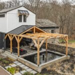 Board and Batten Siding with Custom Timber Patio in Fort Washington PA 2