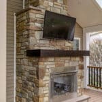 Stunning Covered Deck with Outdoor Fireplace in Garnet Valley PA 3
