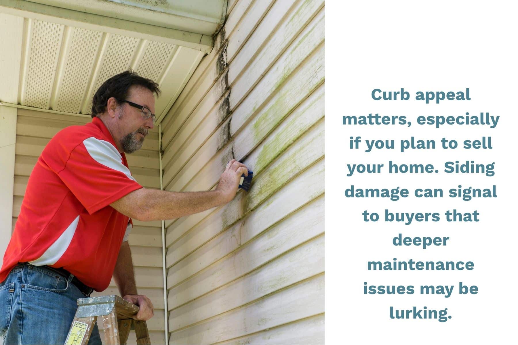 Curb appeal matters, especially if you plan to sell your home. Siding damage can signal to buyers that deeper maintenance issues may be lurking.
