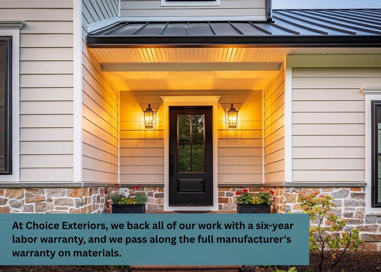 Updated home exterior with new siding installed by Choice Exteriors for lasting curb appeal.